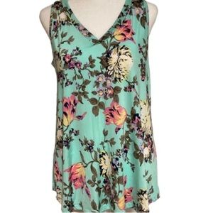 NWT Glitzy Girls Floral Embellished Tank Size Small
